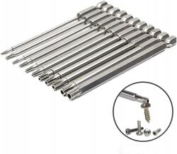 Bity Hosszú Torx Csavarhúzó Fej Készlet Csillag Fejű Bitek Bst 10 Darabos 100MM (GS03666)