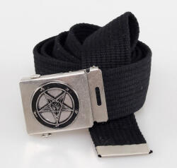 Black & Metal curea PENTAGRAMĂ - Negru - BM004