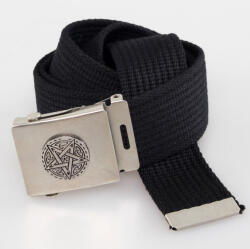 Black & Metal curea PENTAGRAMĂ - Negru - BM008