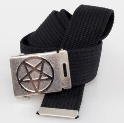 Black & Metal curea PENTAGRAMĂ - Negru - BM007