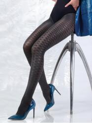 Knittex mintás harisnyanadrág Again 50DEN 2-S nero (5906906066018)