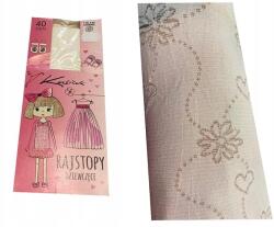  Mela gyerek harisnyanadrág krémszínű mintás 116-122 (1114237KR1166)