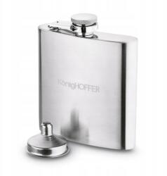 Csípő Lombik tölcsérrel 170ml ezüst matt (5903313457750)