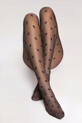 Fiore Mintás harisnya Fiore FIOG6078 15 den fekete Black 2-es méret (G6078)