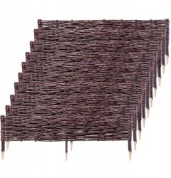 Kadax Kerti Rózsafa Fonott Gyepszegély Kerítés 100x30cm Szett 10db (K5877)