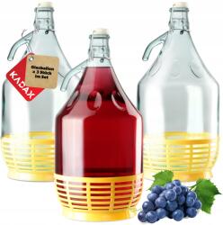 Kadax Boros Lánctalp 5L Léggömb Hölgy Kosárban Borosüveg Zár 3 db (K4569)