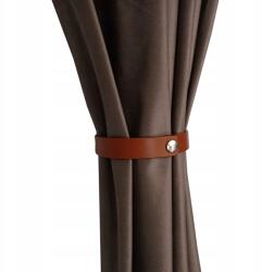 ESTAdeco Bőr Függönyösszekötő természetes, függönyökhöz, drapériákhoz, Konjak Színű (UCHWYT DO ZASŁON SKÓRZANY KONIAK)