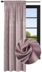 NOW-ART Sima, kész bársony függöny 140x220 szalaggal, klasszikus rózsaszín (5905575589675)