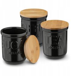 Konighoffer Porcelán tartály szett kávé tea cukkini (5903313430593)