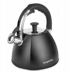 Konighoffer Hagyományos indukciós vízforraló matt fekete 2, 5 L (5903313417563)