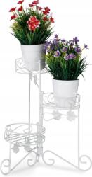 Relaxdays Virágágyás Relaxdays 40 cm fém fehér (1234)