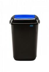 Plafor Quatro rugós billenő fedeles szemetes 45L fekete/kék - klin