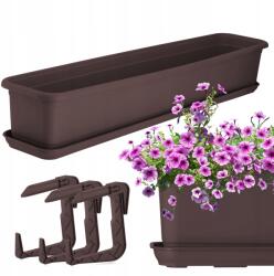 Kadax Erkélydoboz Virágtartó Állvány Fogantyúk 83x17, 9x13, 4 cm (K8935)