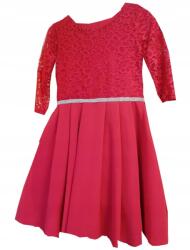  Lány ruha amaránt csipkével 158cm (SUK-KOR-AMAR/158)