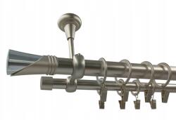 ESTAdeco Függönysín Szett Mennyezetre 25+19mm Szatén 160 Vega (karnisz Sufitowy fi25+19 Satyna VEGA)