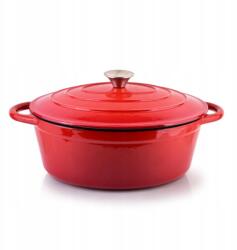 Mondex Öntöttvas zománcozott libasütő Piros 4, 7 L (5905771405878)