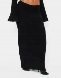 Prettylittlething Fekete Klasszikus Maxi Szoknya Alacsony Derekú Prettylittlething M