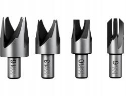 PARKSIDE Speciális fúrószár fa csapokhoz, 6/10/13/16- 4 db(17/E-276) (4055334425452)