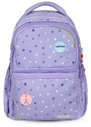Belmil ergonomikus iskolatáska hátizsák - Purple Dots (BL338376L)