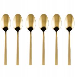 KULIG Elegáns 6 db-os teáskanál szett arany dobozban (29507)