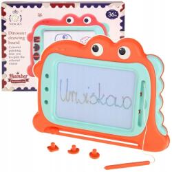 Nobo Kids Dínószaurusz Mágneses Rajztábla Íráshoz, Varázslatos Filctollal és Pecsétekkel (CH-231007)