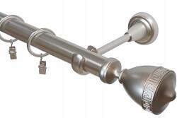 Imperia Deco Függönykarnis Szimpla Fém Szatén Csendes Kerekek Fi 25 200CM Verso (KAR.MET. I /25/ 200cm Satyna WERSO)