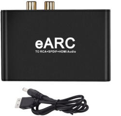  eARC HDMI Audio Extractor eARC hang kinyerő átalakító RCA + SPDIF + HDMI Audio