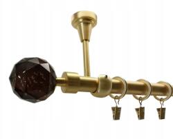 ESTAdeco Függönykarnis Mennyezeti 19mm Arany Matt 160cm Crystal Brown (karnisz SUFIT 19 Mosiądz Mat Crystal Brown)