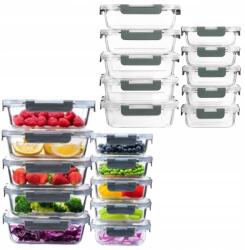  Üveg Ételhordó Hermetikus Fedővel, Mikrohullámú Sütőbe és Sütőbe is Alkalmas (5902003101690 05902003101690 59020031016900)