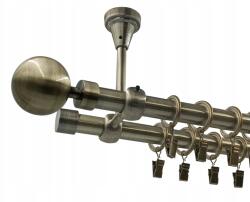 ESTAdeco Függönysín szett, mennyezetre szerelhető, 19+19mm, Kula Modern arany színű, 160cm (karnisz SUFIT 19mm ZŁ. ANTYK KULA MODERN)