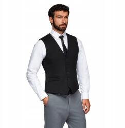 Ombre Férfi öltöny mellény klasszikus részletekkel fekete V4 OM-BLZV-0142 L (167040)
