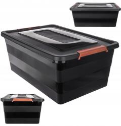 Kadax Tároló Fedéllel Ellátott Tartály 40L Műanyag Játékrendező (K10476)