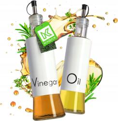 Kadax Ecetes Palack Olíva 2 db 320ml Adagolóval Üveg Palack Szett (K4601)