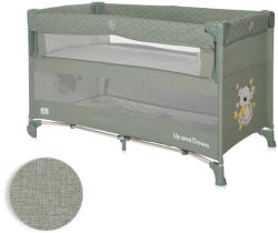 Lorelli Up and Down multifunkciós utazóágy - Iceberg Green Teddy Bear