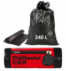 Deluxe Szemeteszsák 240l Univerzális Erős Deluxe Mullbeutel 10 db Ldpe (4260504880911)