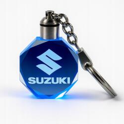 Led Stílusos Led kulcstartó Suzuki, 7 színben, megvilágított Ideális ajándék