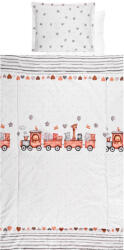 Lorelli 4 részes ágynemű garnitúra - Train Grey