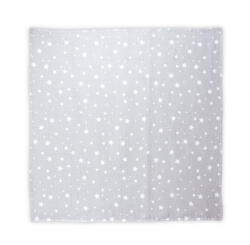 Lorelli Muszlin takaró 80x80 cm - Grey With Stars - aprotalpak
