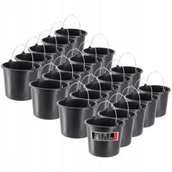 Kadax Építőipari Vödör 5L Gazdasági Műanyag Kerti Erős Vödör 20 db (K453)