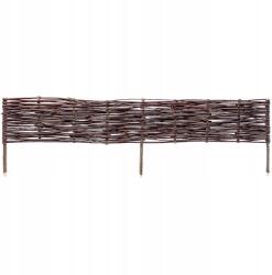 Kadax Kerti Rózsafa Fonott Gyepszegély Kerítés 120x40 cm Magas Kerítés (K5887)