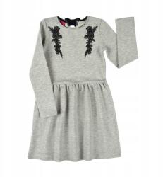 Atut Csillámos kislány ruha szürke 128cm (A-7980-128-MEL1)