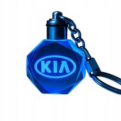 Stílusos Kia Led kulcstartó, 7 színben, megvilágított Ajándéknak is tökéletes