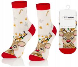 Intenso Színes Karácsonyi Zokni Prémium Mikulás Ajándék Intenso 35-37