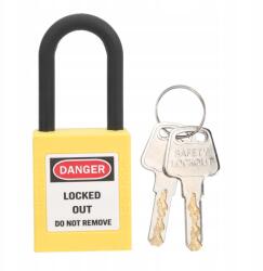  Loto Lockout Lakat Munkavédelmi Zár 38MM Sárga (449182)