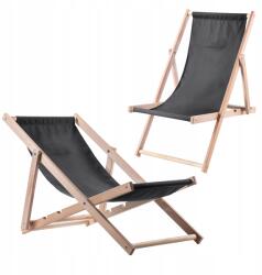 Kadax Fából Készült Kerti Strand Napozóágy Összecsukható Napozóágy 2x Lengyel Kiváló Minőségű (K8998)