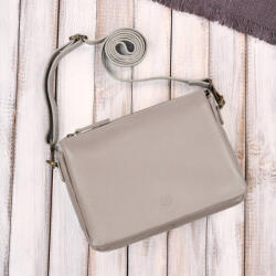 Paolo Peruzzi női bőr válltáska, kompakt | krémszínű