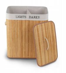 Tadar Univerzális ökológiai kétrekeszes bambusz szennyestartó kosár (5903313443319)