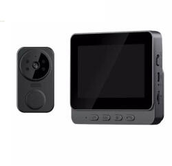 SilverHome Vezeték Nélküli 4, 3 Hüvelykes Videó Kaputelefon - 1080P HD, Infravörös Éjjellátással IP65