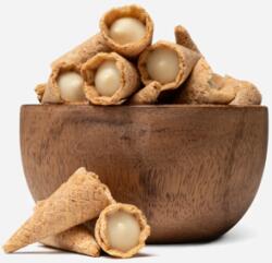 GRIZLY Mini tölcsérek fehér csokoládéval 150 g (Gmkbč150)