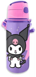  Hello Kitty Kuromi alumínium szívószálas kulacs akasztóval 600 ml (EWA00031KU) - oliviashop